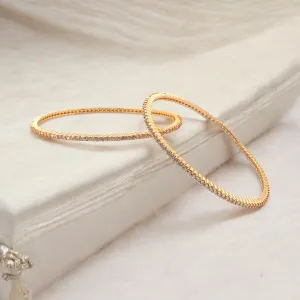 💛 "Saral Jyoti" Rose Gold Bangle Set💛