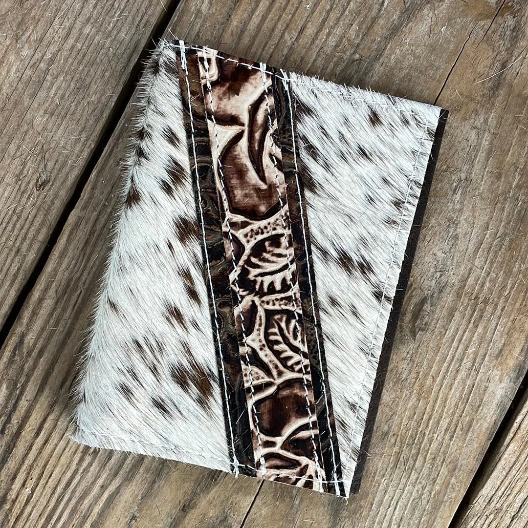 097 Passport Cover - Longhorn w/ Ivory Rose