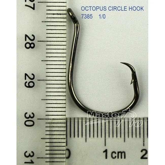 1000 x #1/0 Chemically Sharpened Octopus Circle Hooks Fishing Tackle