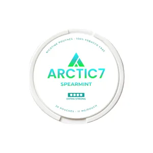11mg Arctic7 Spearmint Slim Nicotine Pouches - 20 Pouches