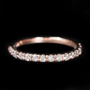 14K Rose Gold 0.37 CTW Diamond Band