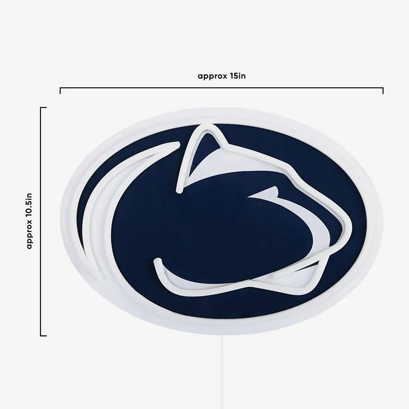 15" Neon Light Up Nittany Lion Logo Sign