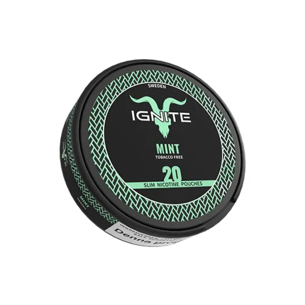 20mg Ignite Mint Slim Nicotine Pouches - 20 Pouches