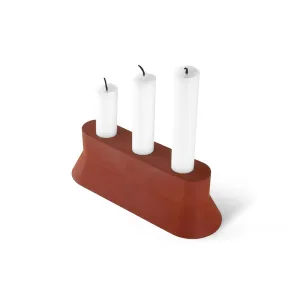 22 DESIGN STUDIO Stretch Candle Holder - Brick Red