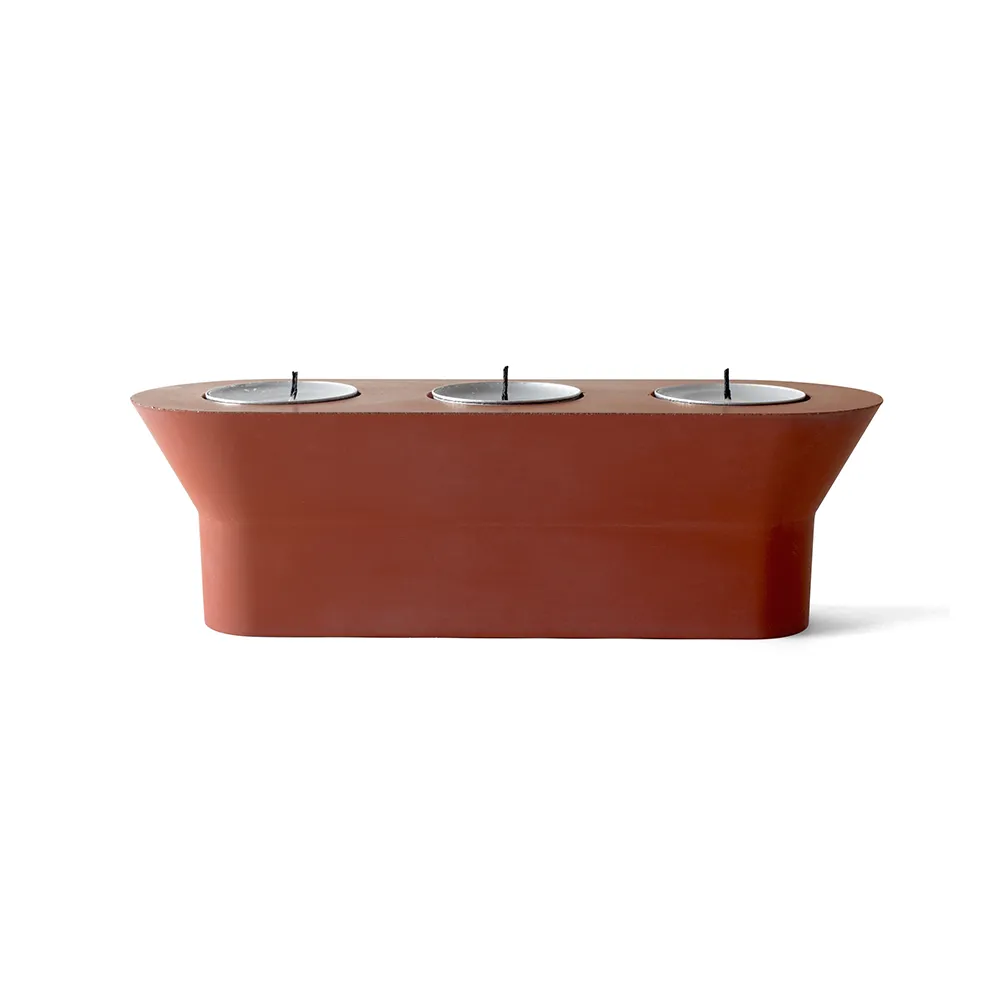 22 DESIGN STUDIO Stretch Candle Holder - Brick Red
