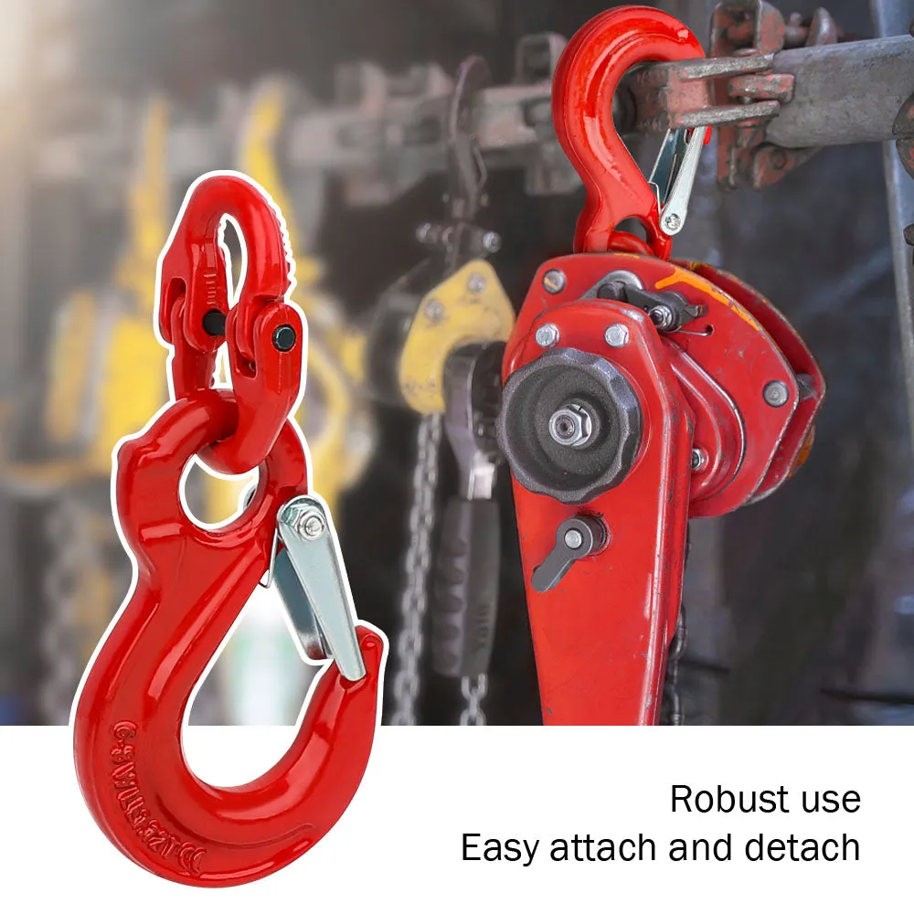 2X 6mm Hammerlock  Eye Sling Hook Safety Chain Caravan Trailer connecting Extend
