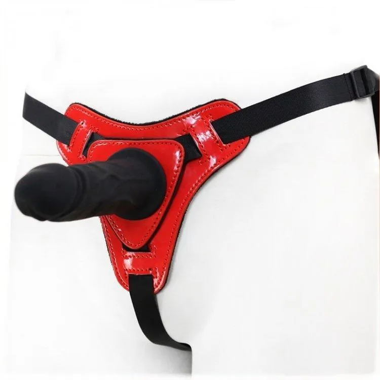 3486M      Big Red Devil Strap-on Harness with Detachable Penis - MEGA Deal
