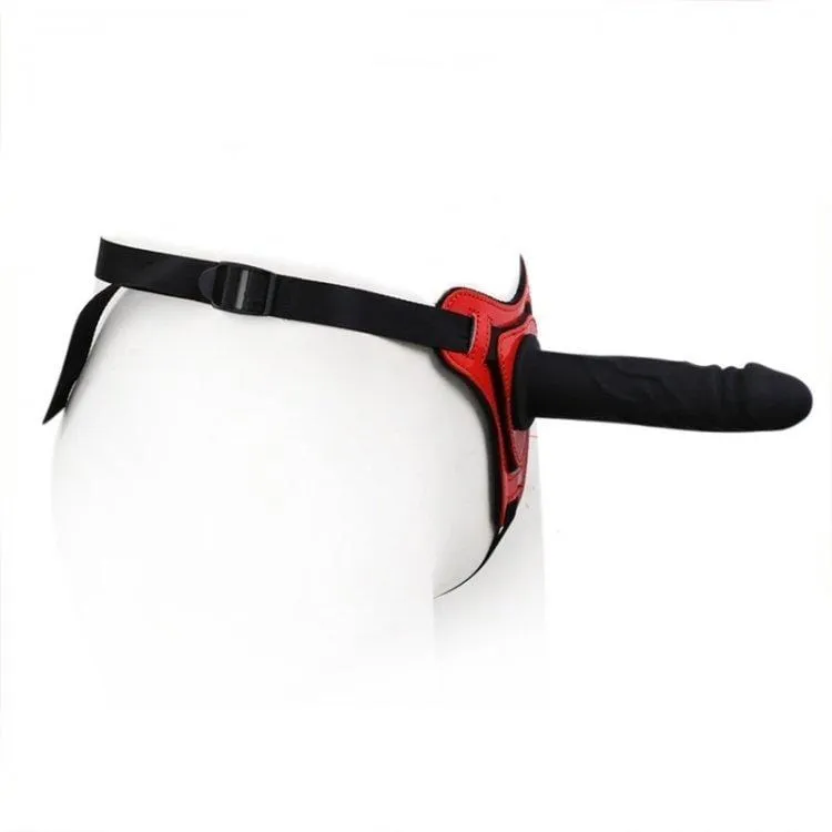 3486M      Big Red Devil Strap-on Harness with Detachable Penis - MEGA Deal