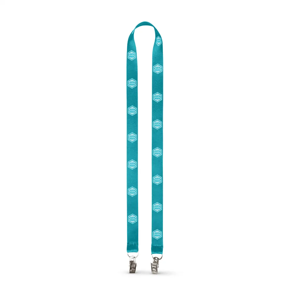 3/4" Flat Polyester Lanyard - Digitally Dye Sublimated