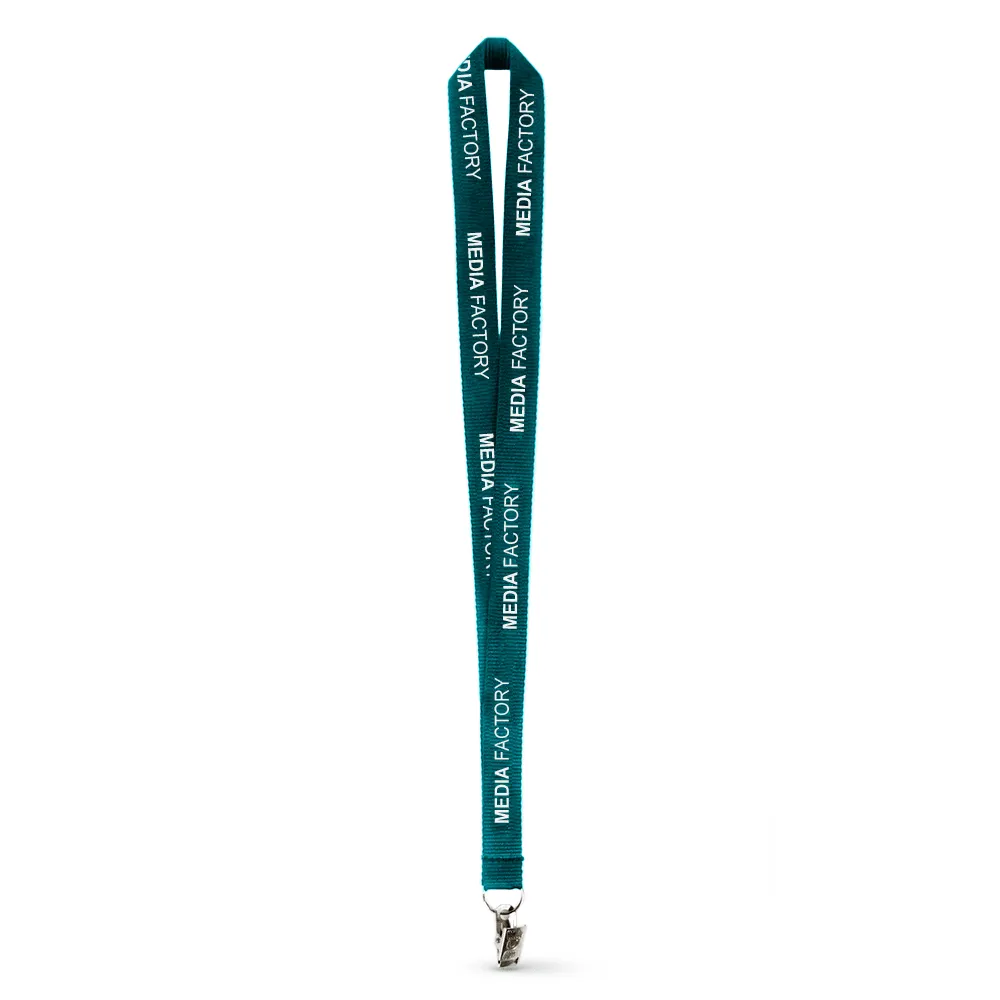 3/4" Polyester Ribbed Lanyard - Silkscreen