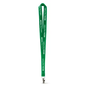 3/4" Polyester Ribbed Lanyard - Silkscreen