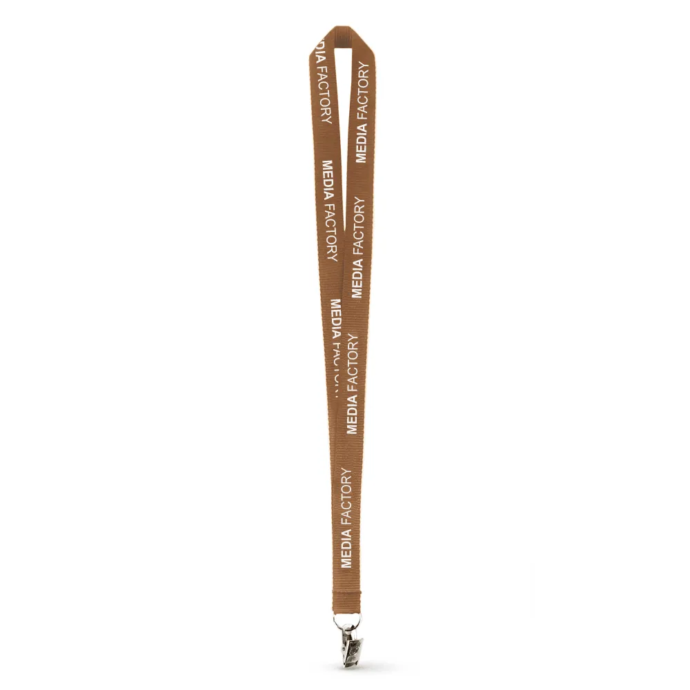 3/4" Polyester Ribbed Lanyard - Silkscreen