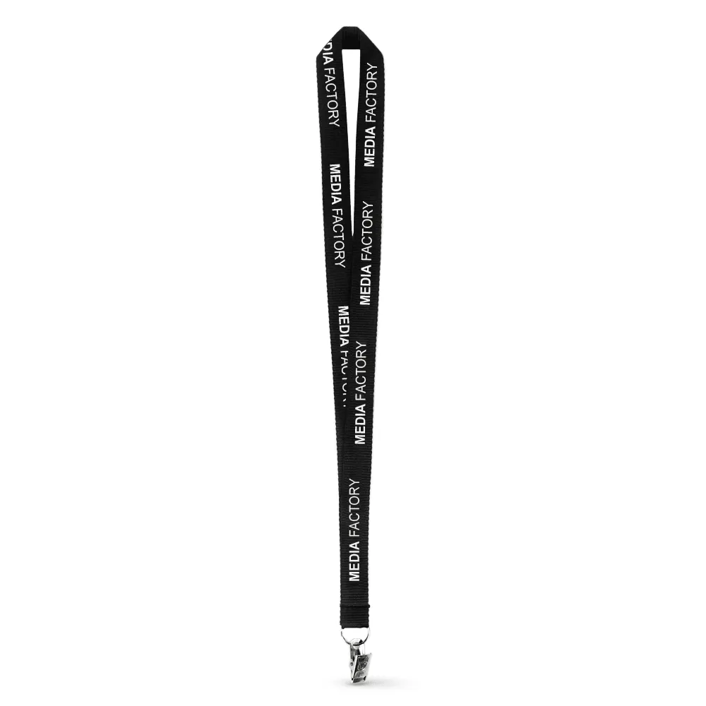 3/4" Polyester Ribbed Lanyard - Silkscreen