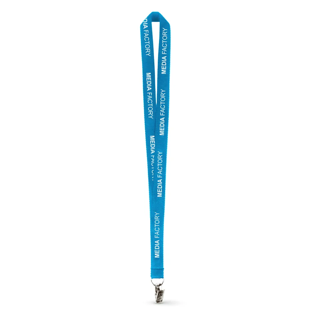 3/4" Polyester Ribbed Lanyard - Silkscreen