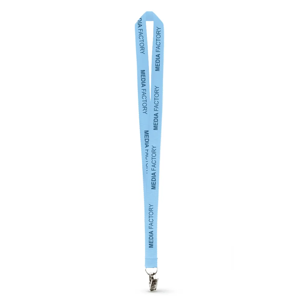3/4" Polyester Ribbed Lanyard - Silkscreen