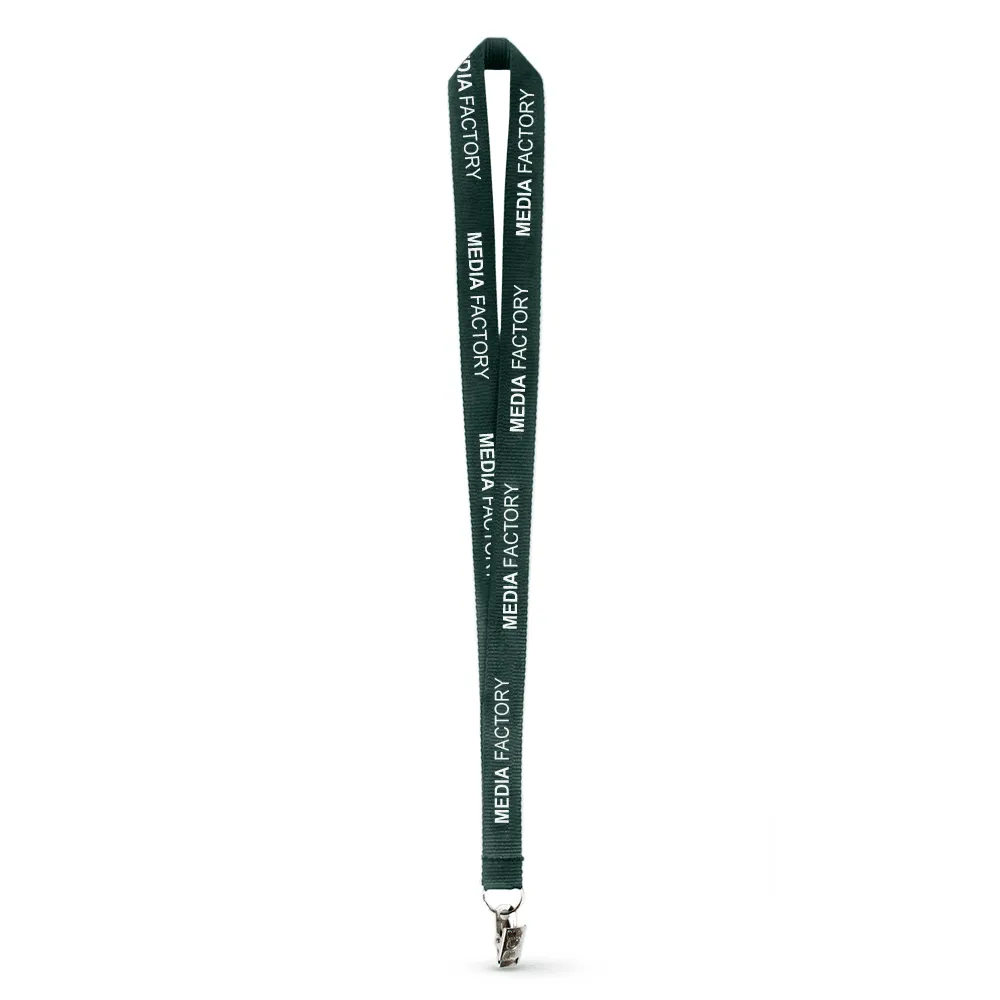3/4" Polyester Ribbed Lanyard - Silkscreen