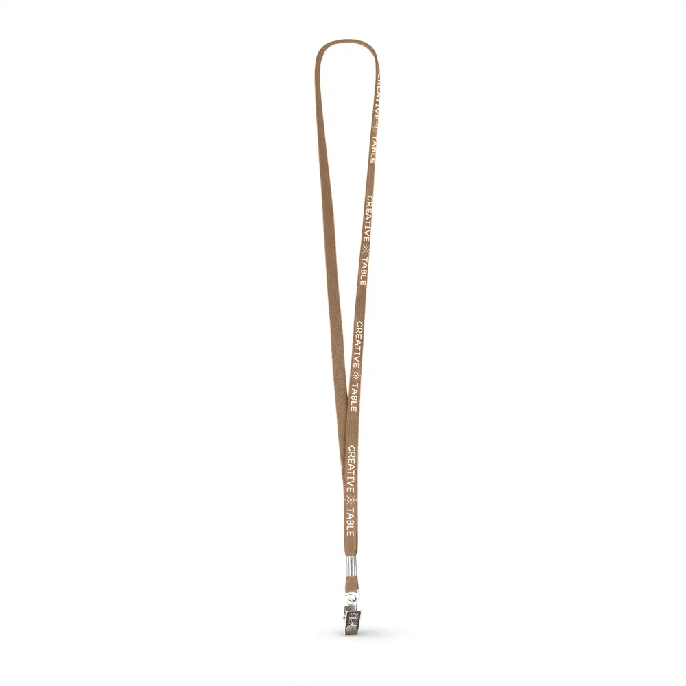 3/8" Tubular Polyester Lanyard - Silkscreen