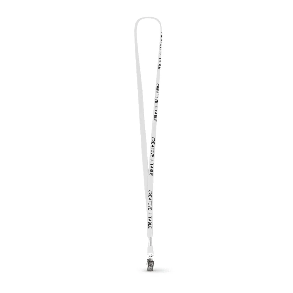 3/8" Tubular Polyester Lanyard - Silkscreen
