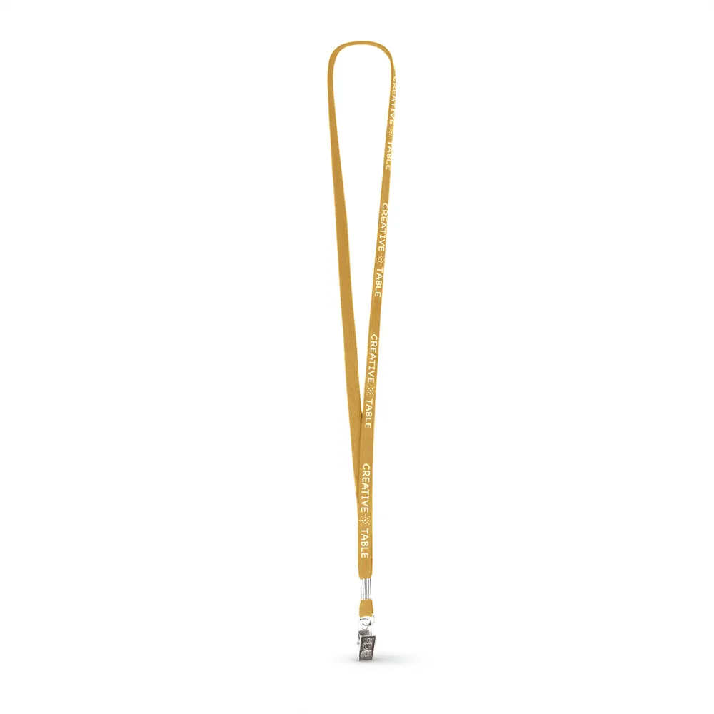 3/8" Tubular Polyester Lanyard - Silkscreen