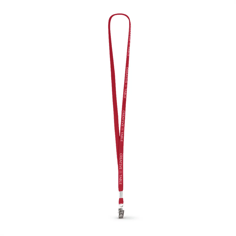 3/8" Tubular Polyester Lanyard - Silkscreen