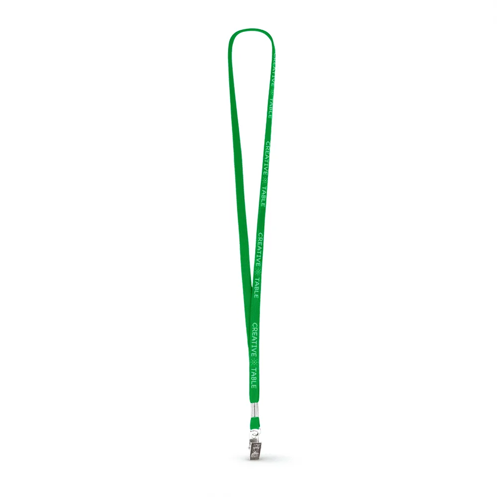 3/8" Tubular Polyester Lanyard - Silkscreen