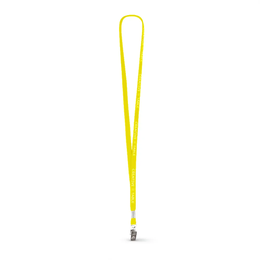 3/8" Tubular Polyester Lanyard - Silkscreen