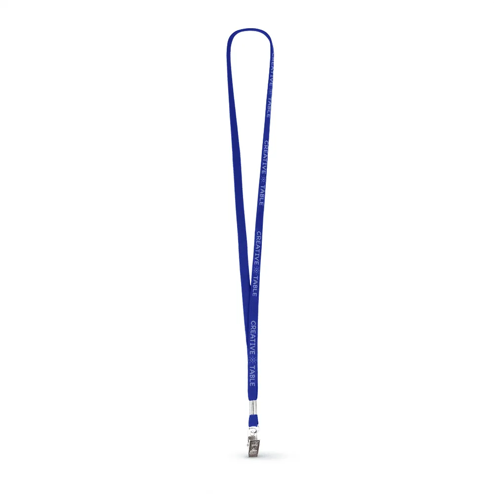 3/8" Tubular Polyester Lanyard - Silkscreen