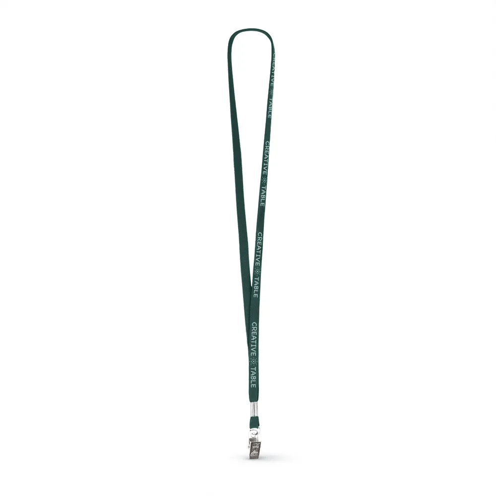3/8" Tubular Polyester Lanyard - Silkscreen