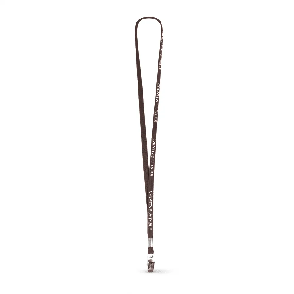 3/8" Tubular Polyester Lanyard - Silkscreen
