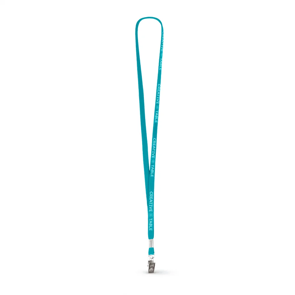 3/8" Tubular Polyester Lanyard - Silkscreen
