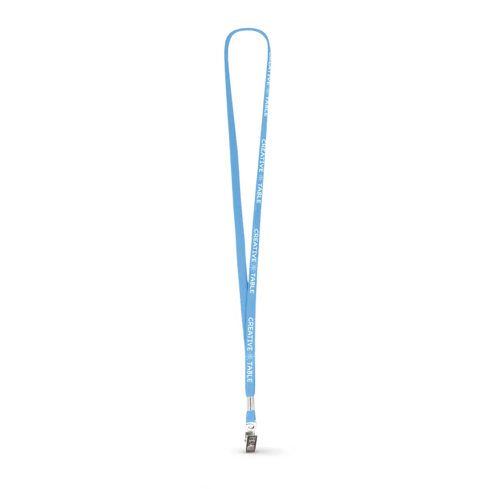 3/8" Tubular Polyester Lanyard - Silkscreen
