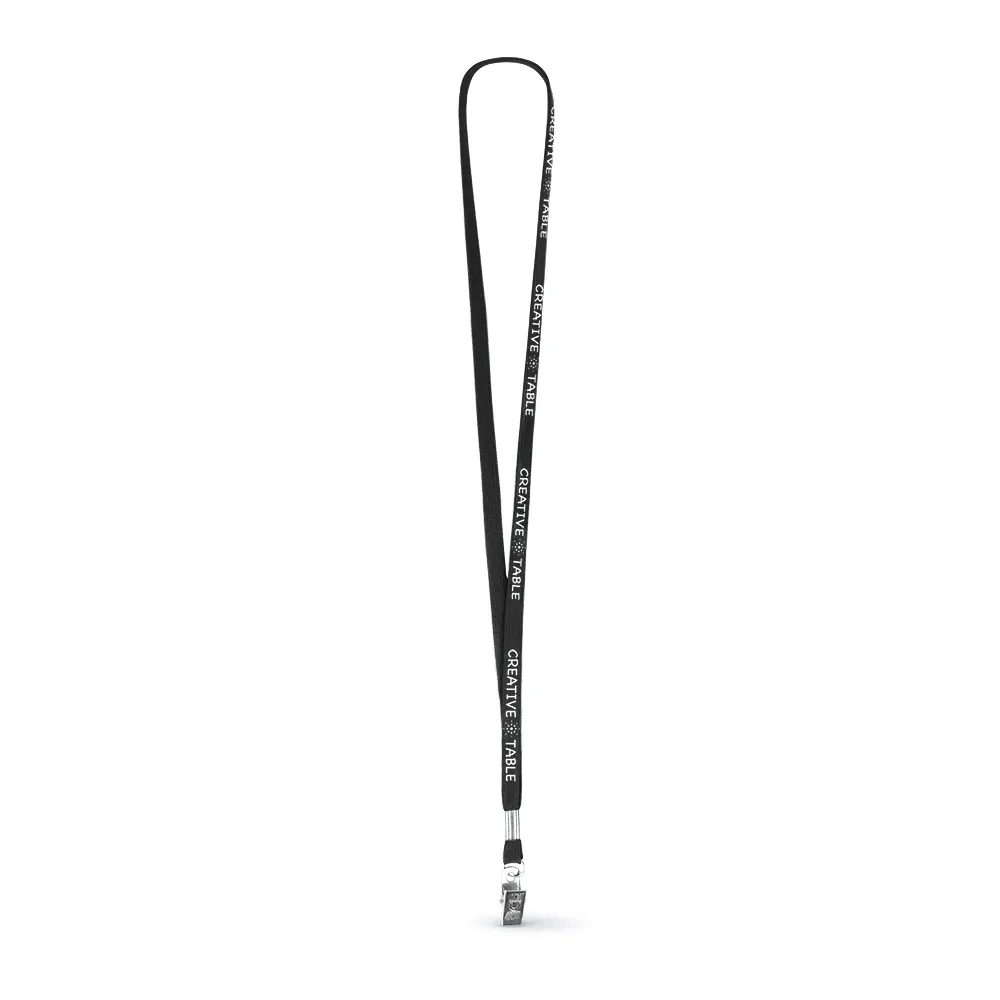 3/8" Tubular Polyester Lanyard - Silkscreen