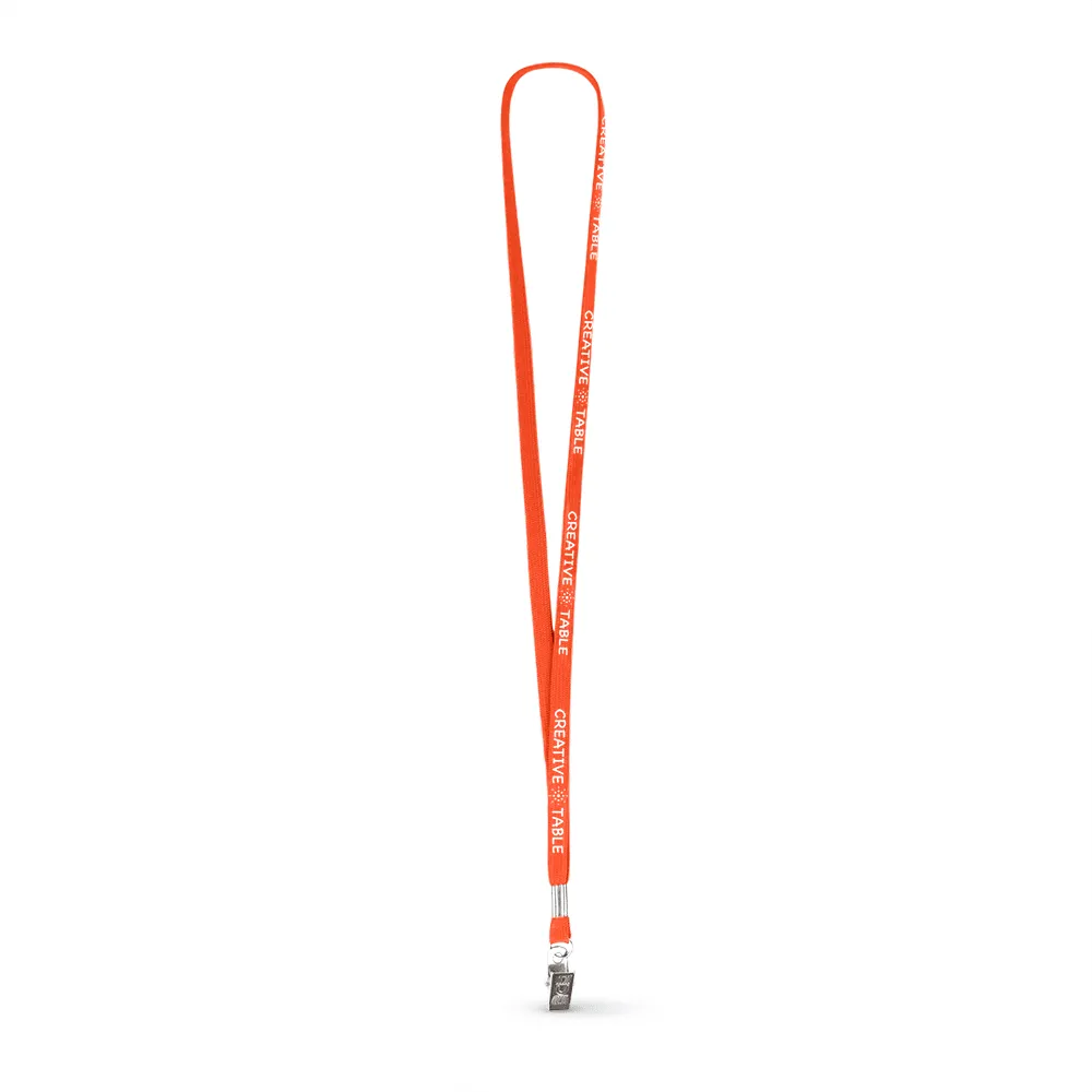 3/8" Tubular Polyester Lanyard - Silkscreen