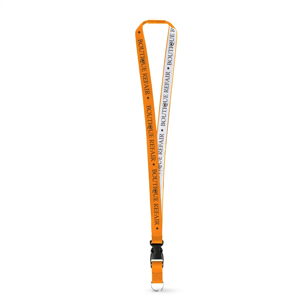 3/8" Woven Lanyard - Embroidered