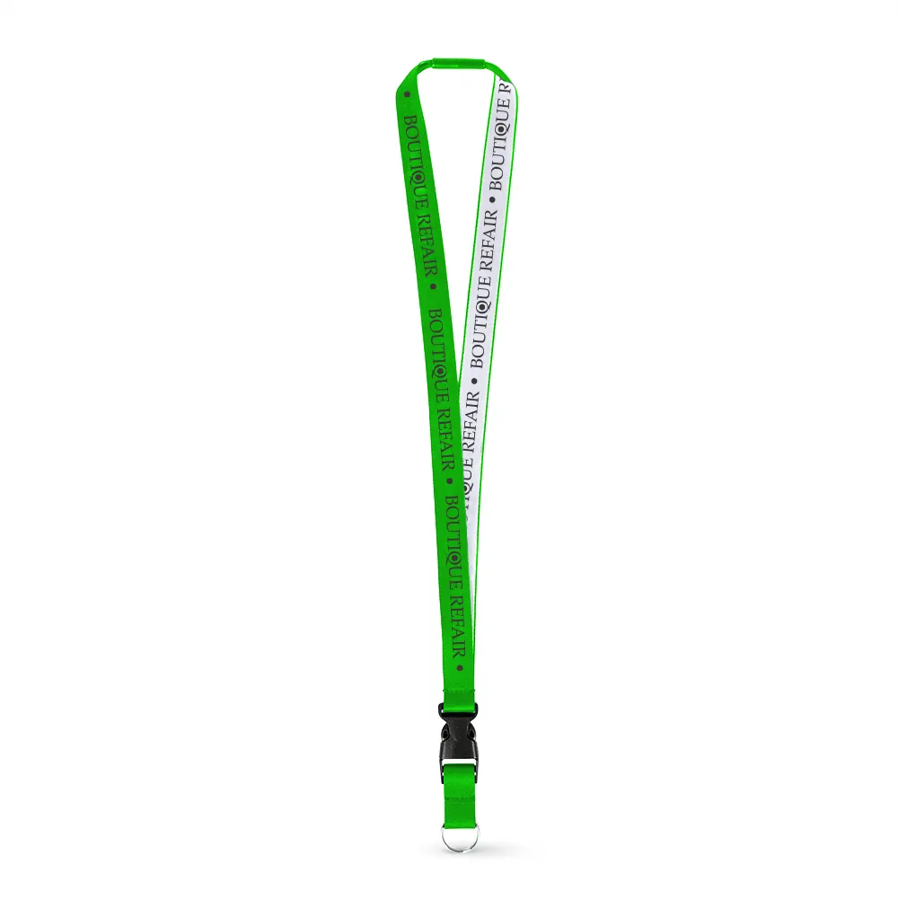 3/8" Woven Lanyard - Embroidered