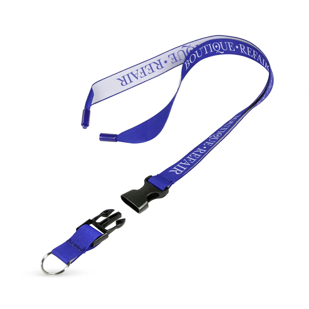 3/8" Woven Lanyard - Embroidered