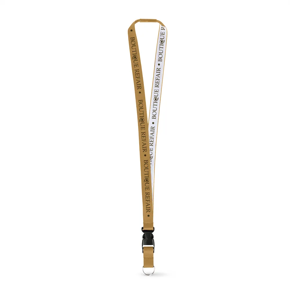 3/8" Woven Lanyard - Embroidered