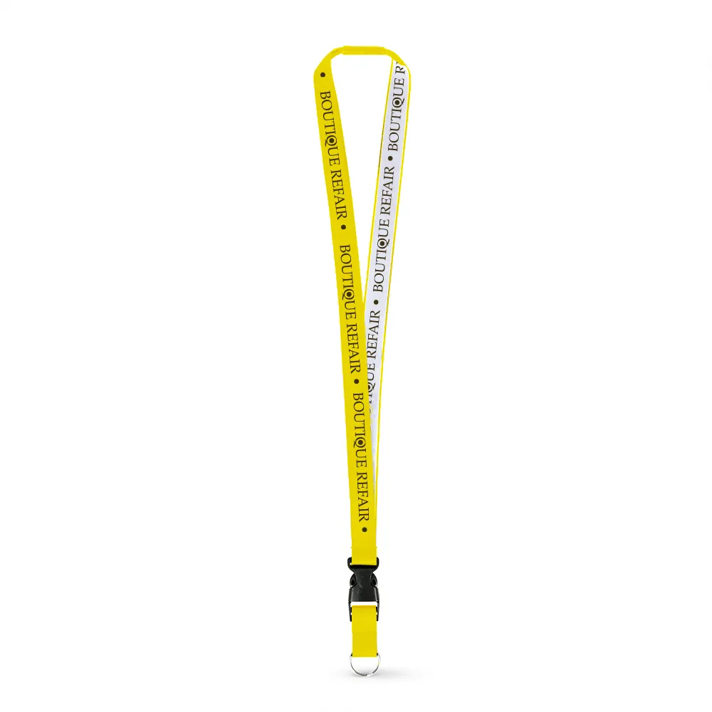 3/8" Woven Lanyard - Embroidered