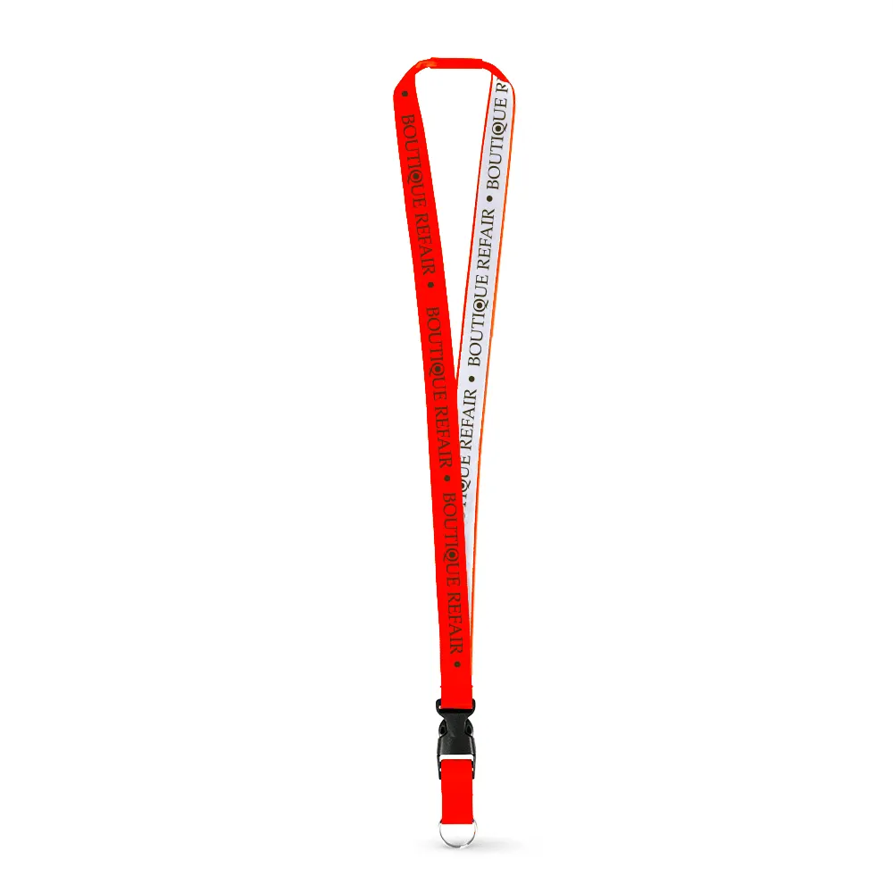 3/8" Woven Lanyard - Embroidered