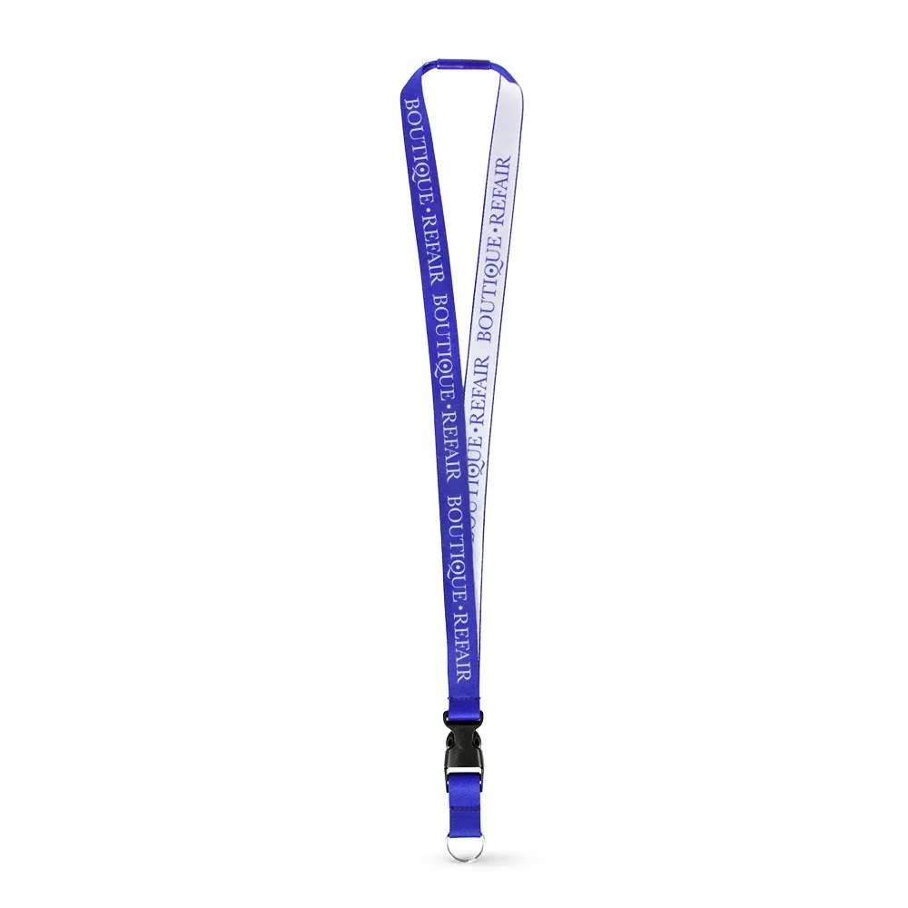 3/8" Woven Lanyard - Embroidered