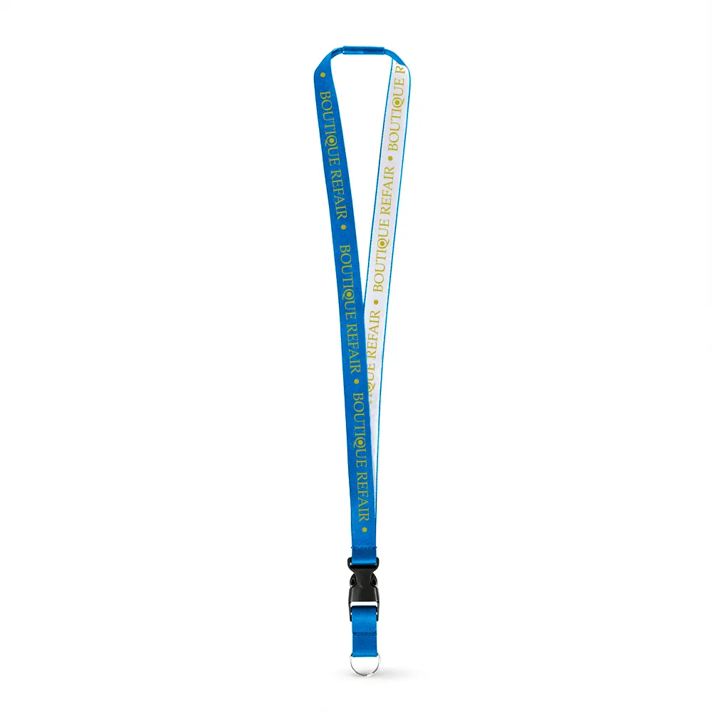 3/8" Woven Lanyard - Embroidered
