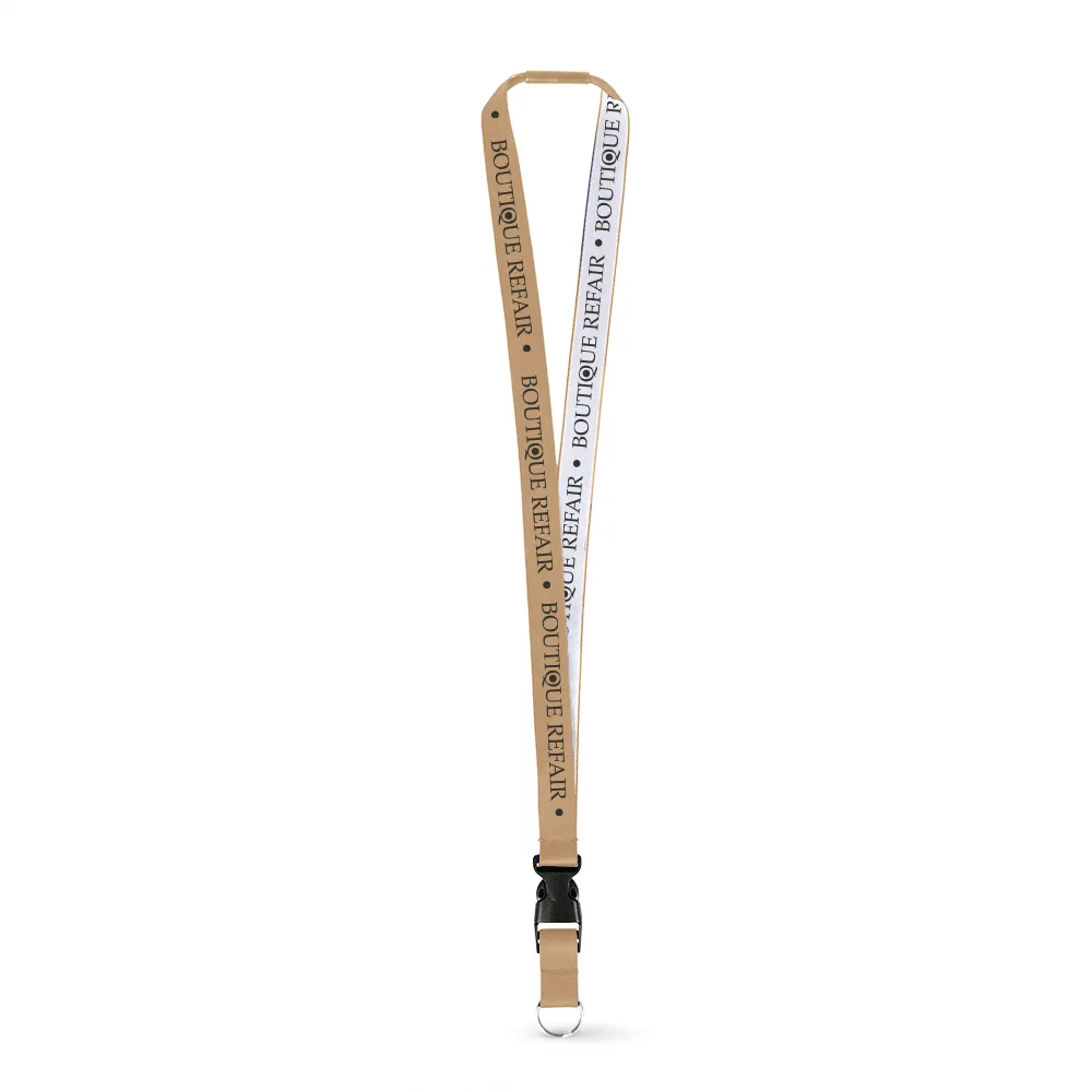 3/8" Woven Lanyard - Embroidered