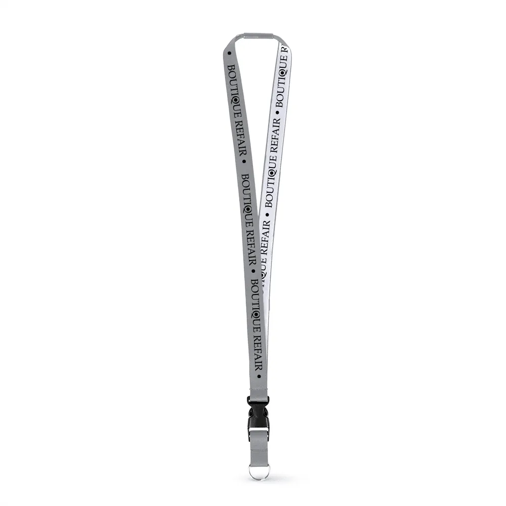 3/8" Woven Lanyard - Embroidered