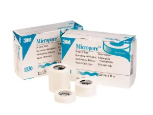3M Micropore Tape 1530-2, 6 Rolls