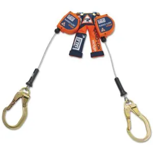 3M™ Nano-Lok Edge Twin-Leg Quick Connect Self Retracting Lifeline Cables, Lock Hook, 3500227