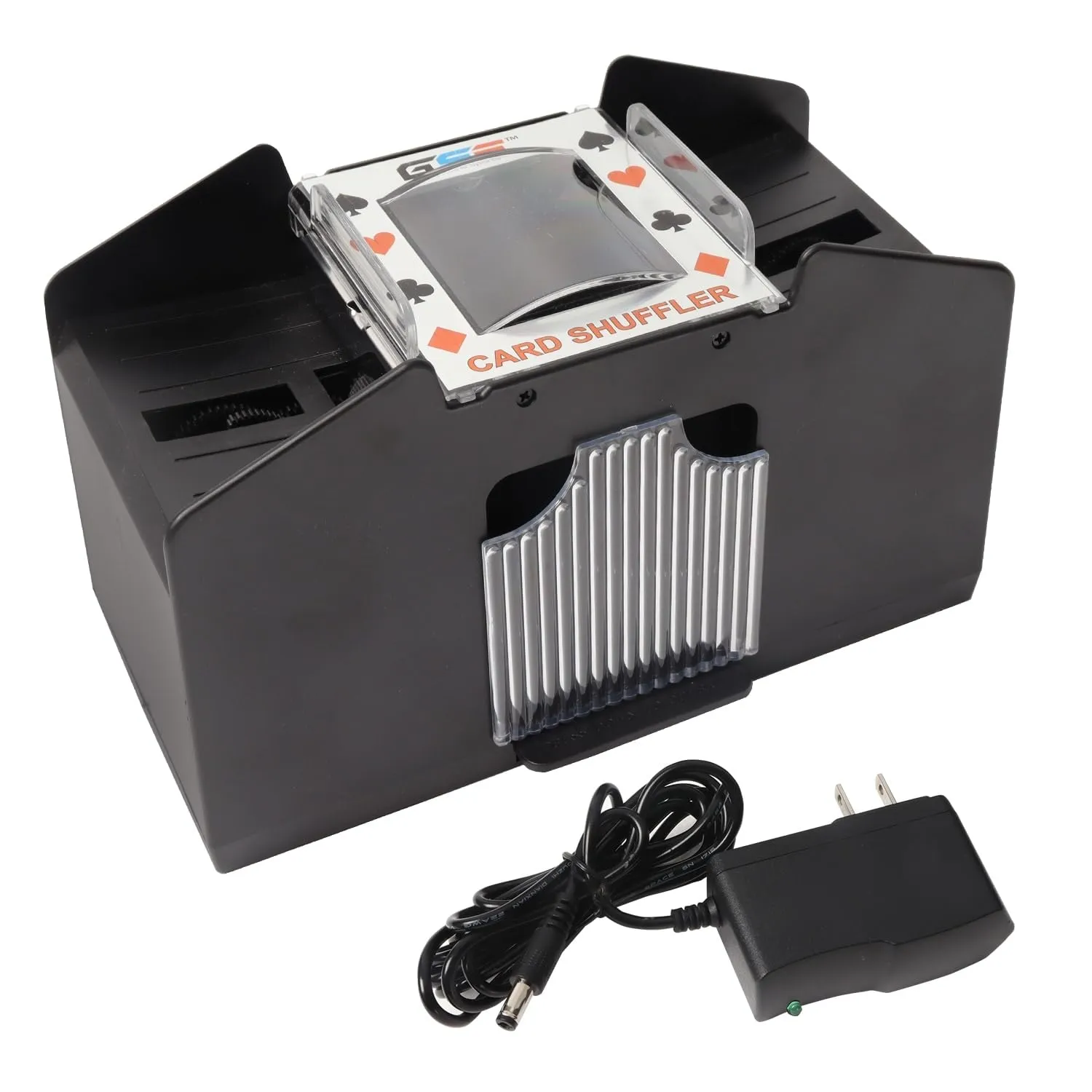 4-Deck Casino Automatic Card Shuffler Ac/dc-Power/Battery-Operated