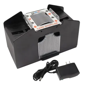 4-Deck Casino Automatic Card Shuffler Ac/dc-Power/Battery-Operated