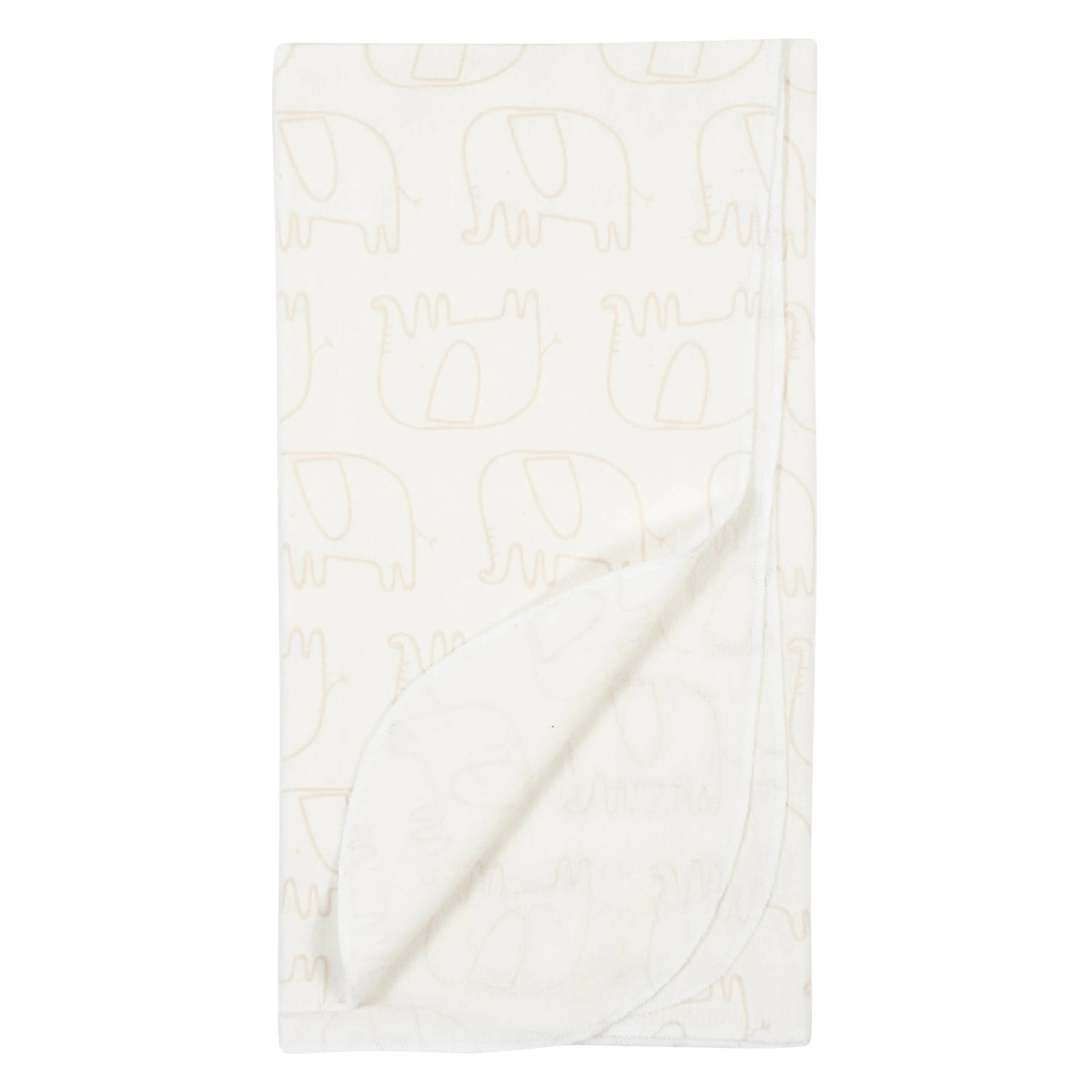 4-Pack Neutral Safari Flannel Receiving Blankets