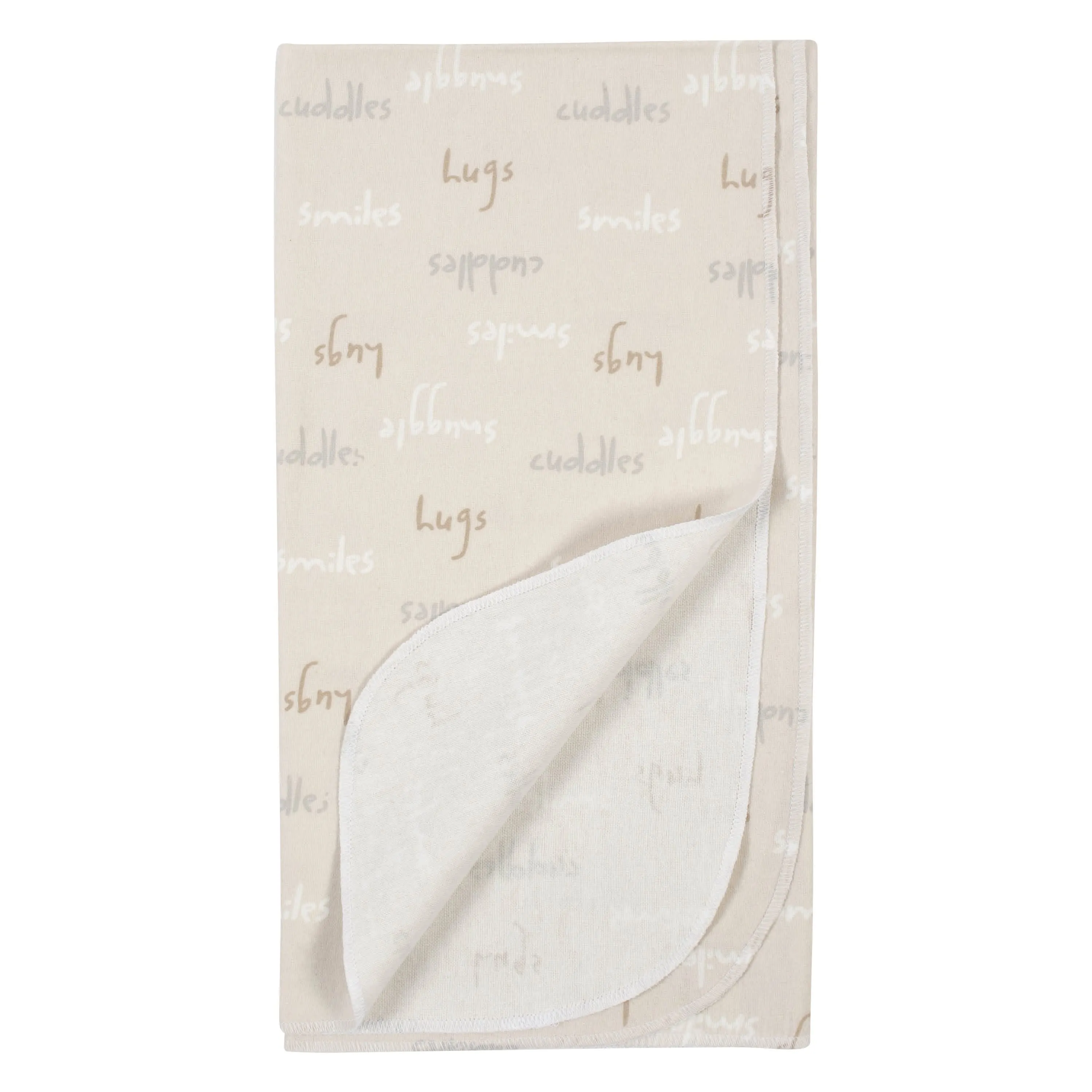 4-Pack Neutral Safari Flannel Receiving Blankets