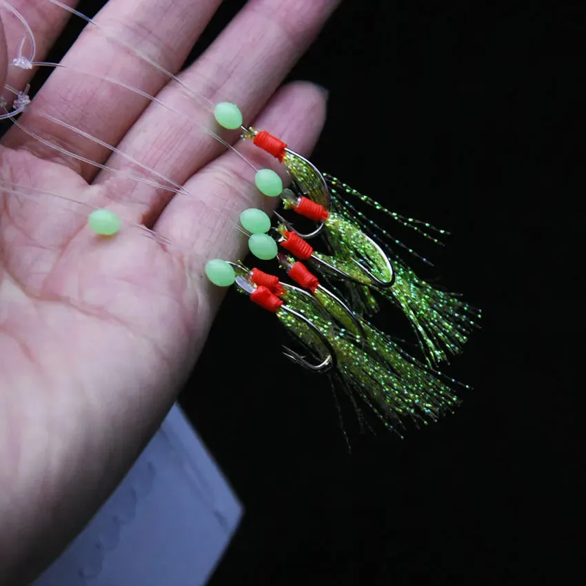 5 bags bait jig fishing hook lures Mackerel full assembly Vertical rig hook set